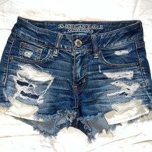 American Eagle size 0 Shortie denims